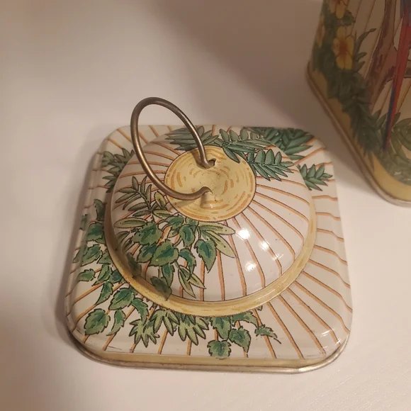 Bird Cage Vintage Toucan Macaw Parrot Tin - Picture 7 of 9